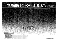 Yamaha KX-500-A - Owners Manual 